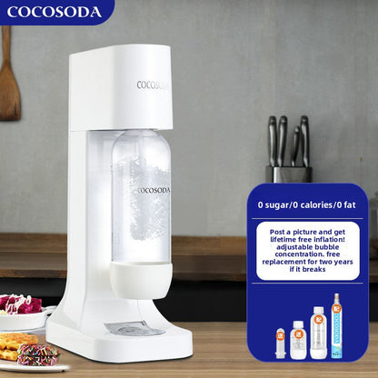 Cocosoda Sparkling Water Maker with Adjustable Carbonation