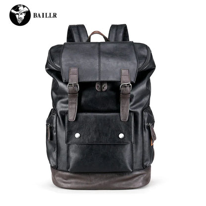 Retro PU Leather Laptop Backpack - ZeeTec Store
