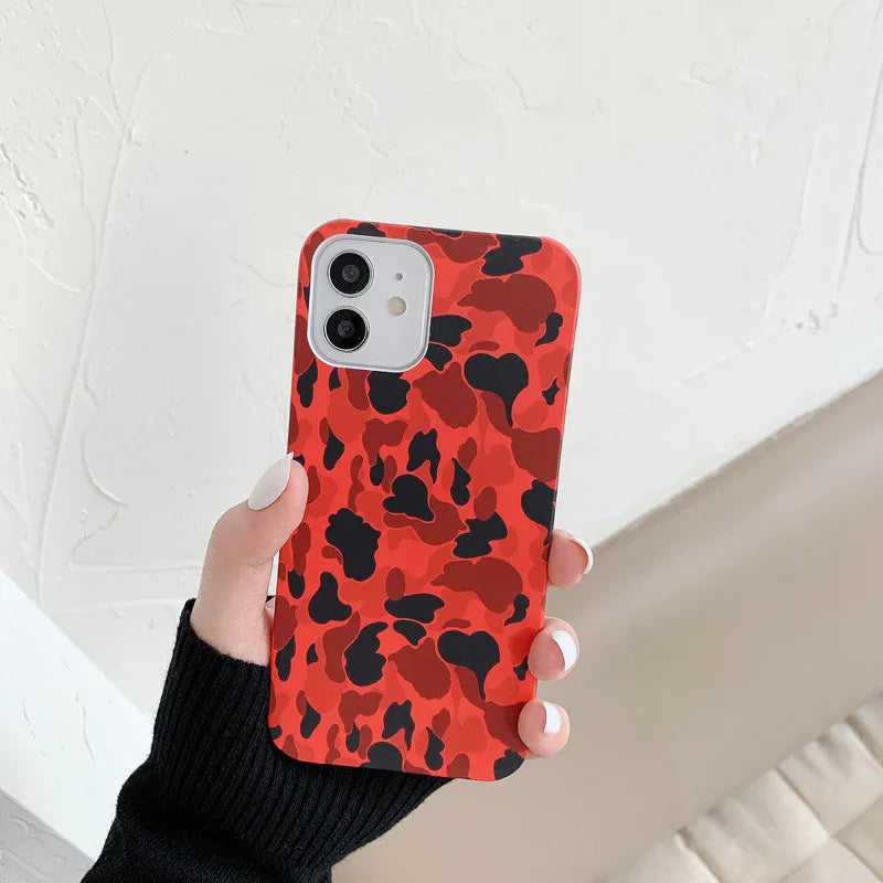 Camouflage Pattern Hard Phone Case for iPhone - ZeeTec Store