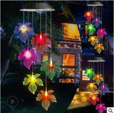 Solar garden lamp LED Lighting Wind Chine Design for Festive Season