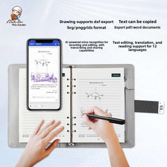 Smart Writing Notebook, Syncs with mobile devices for digital note-taking,  Multifunctional, Paper Screen Sync - Transfers handwritten notes to digital formats in real-time