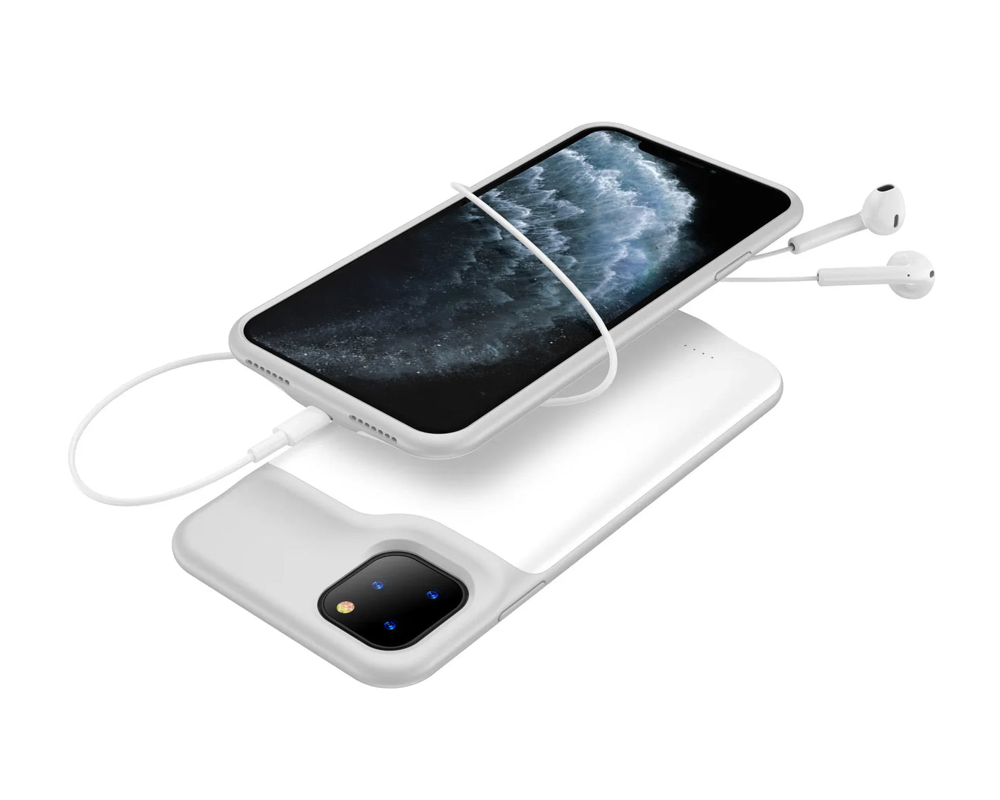 Battery Case 6000mAh TPU Cover for Ultimate Protection and Power - ZeeTec Store