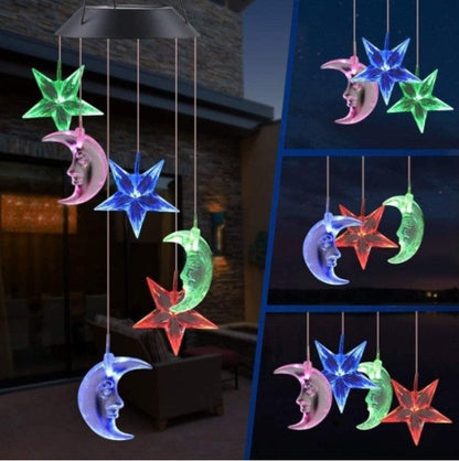 Solar garden lamp LED Lighting Wind Chine Design for Festive Season
