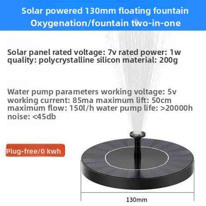Solar Powered Floating Water Fountain