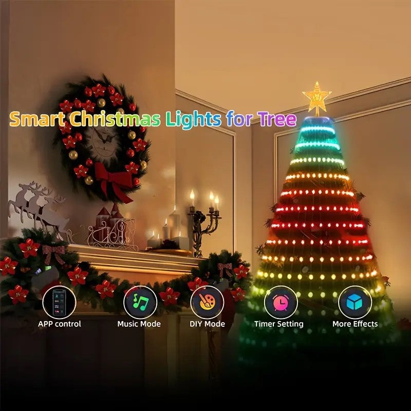 Smart Christmas Tree Light Strings with App Control