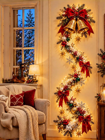 Christmas Themed LED Wall Night Light Wall Mount Festive Design