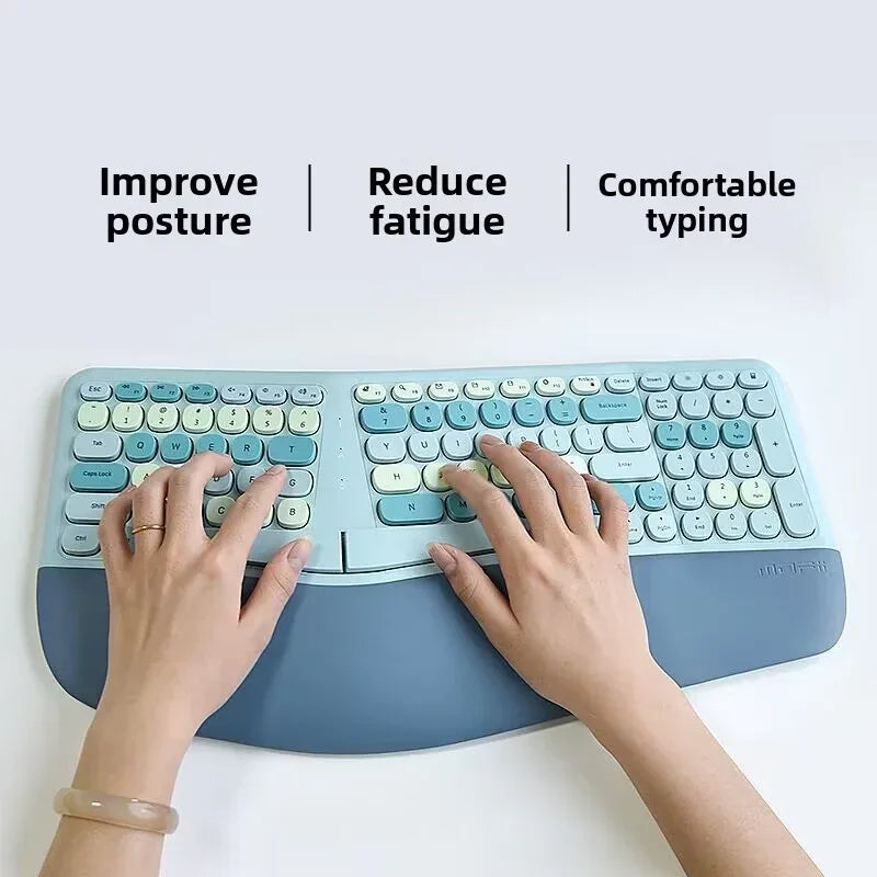 mofii Ergonomic Wireless Keyboard Mouse Set for Comfort and Productivity - ZeeTec Store
