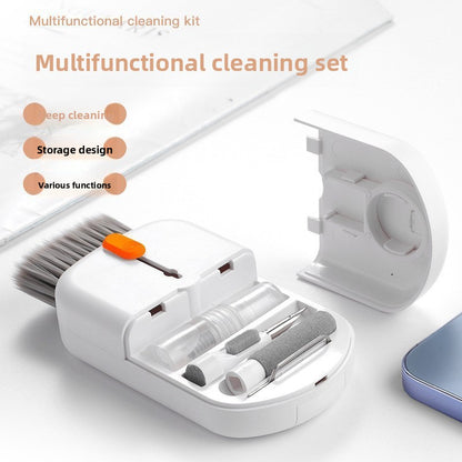 Multifunctional cleaning set for computer keyboard brush
