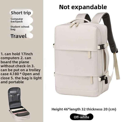 Expandable Travel Backpack with Laptop Compartment