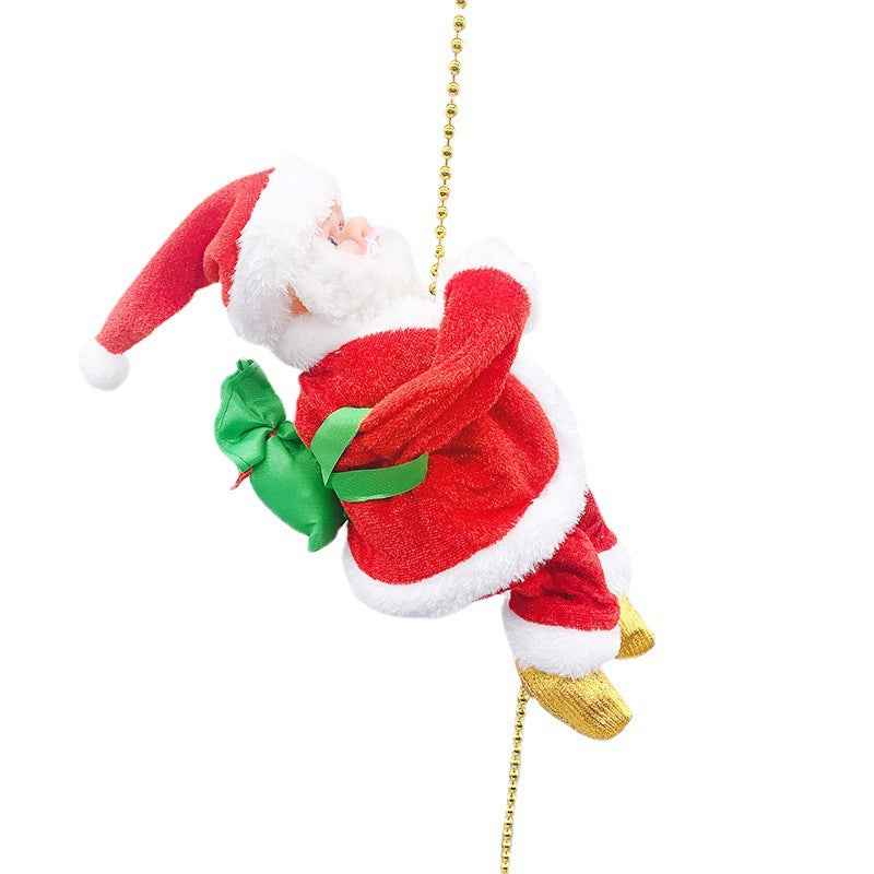 Electric Climbing Santa Claus Christmas Toy Interactive