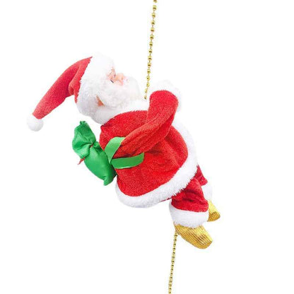 Electric Climbing Santa Claus Christmas Toy Interactive
