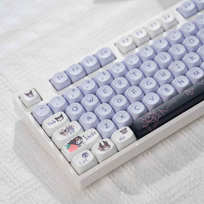 H108 Mechanical Keyboard Wired Wireless Bluetooth Full-Key Anti-Ghosting for Girls Office Gaming Cute Rgb Lighting Silent