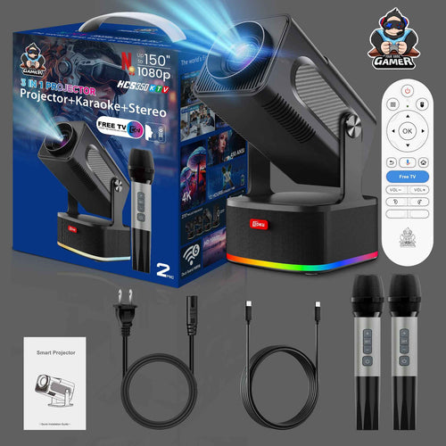 Video Projector Speaker Microphone 4k