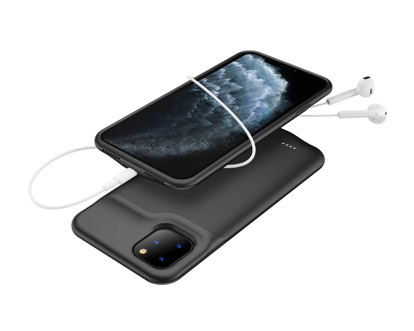 Battery Case 6000mAh TPU Cover for Ultimate Protection and Power - ZeeTec Store