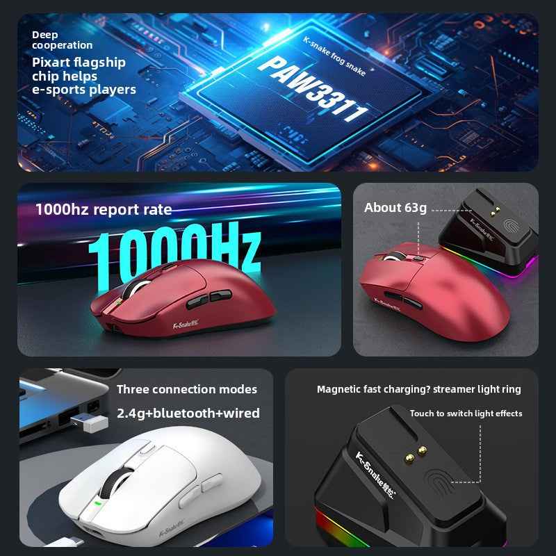 Ksnake X11 pro Wireless Gaming Mouse