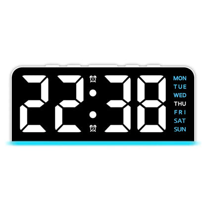 LED Digital Alarm Clock with Date Display - Stylish and Functional Timekeeping - ZeeTec Store
