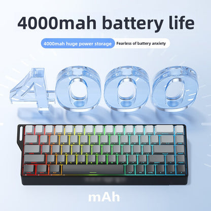 Mechanical Keyboard Triple-Mode 68-Keys for Precision Typing and Gaming