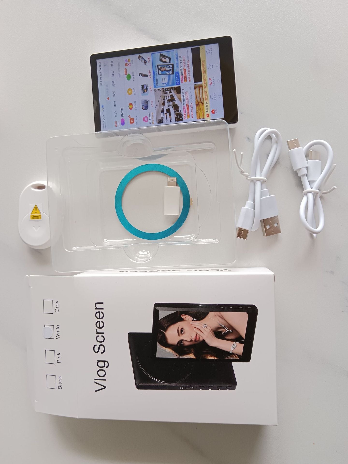 Magnetic Phone Screen Mirroring Device with Audio Live Broadcasting