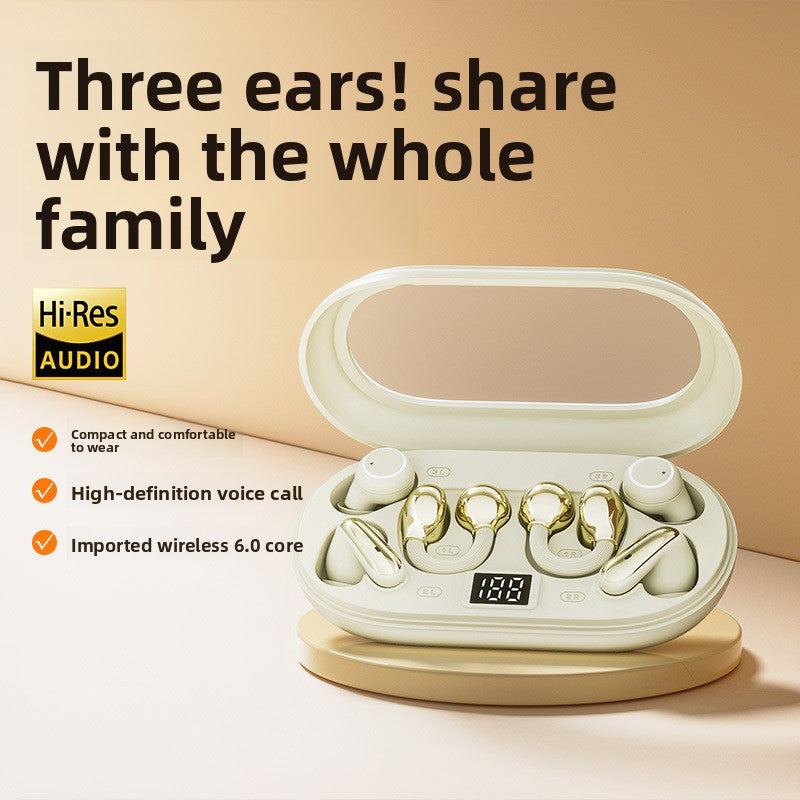 Tri-Functional Bluetooth Earbuds PowerBank with Transparent Charging Case
