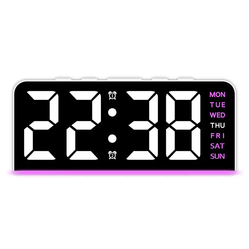 LED Digital Alarm Clock with Date Display - Stylish and Functional Timekeeping - ZeeTec Store