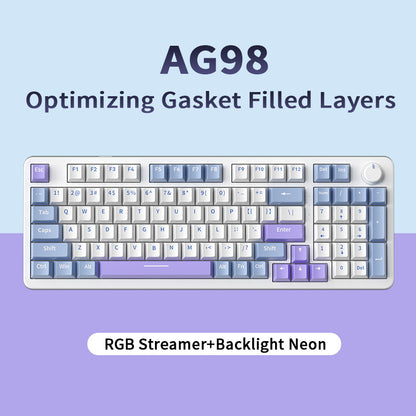 AG98 Mechanical Keyboard RGB Backlit Hot-Swappable