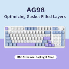 AG98 Mechanical Keyboard RGB Backlit Hot-Swappable