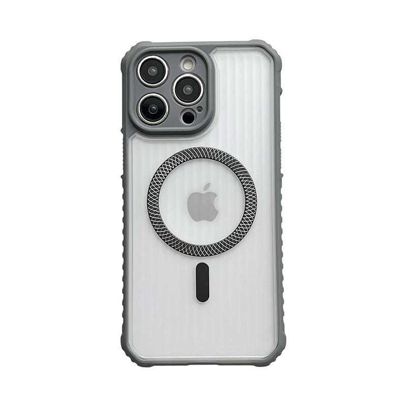 Magnetic Phone Case for iPhone with Shockproof Corners and Anti-Slip Grip