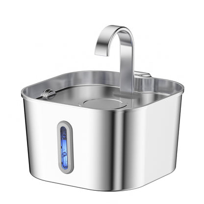 Stainless Steel Pet Water Dispenser with Filtration
