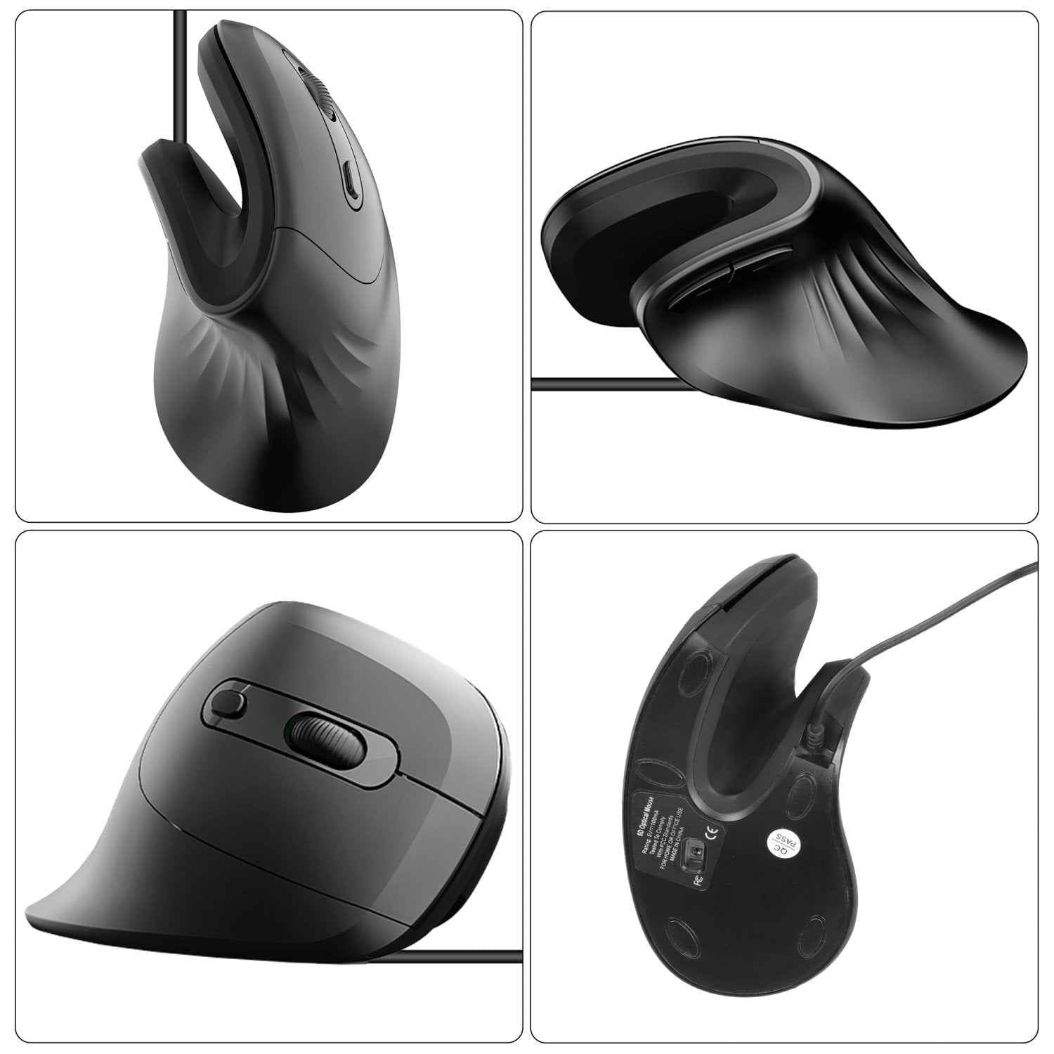 Prevent Mouse Hand, Ergonomic Multi-Functional Vertical Mouse