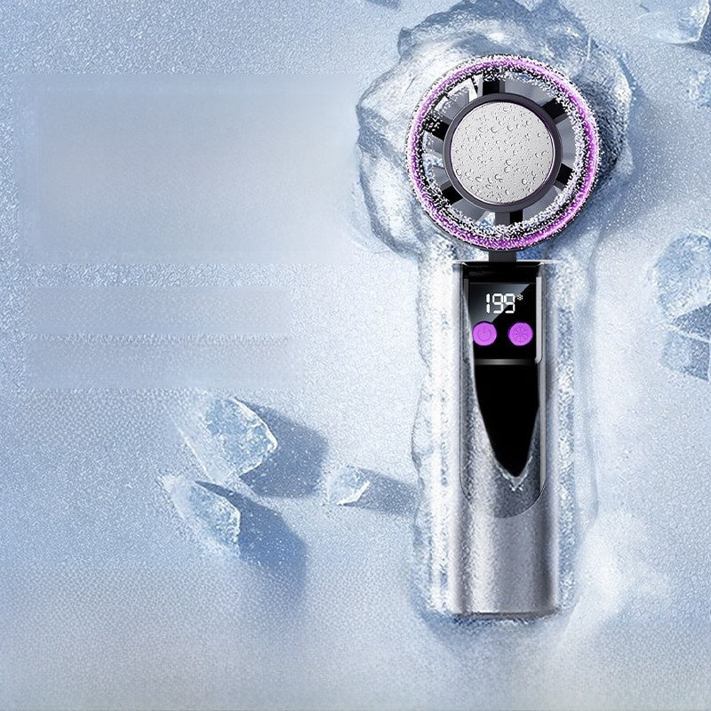 Portable Handheld Ice Cooling Fan - Rechargeable and Travel-Friendly - ZeeTec Store