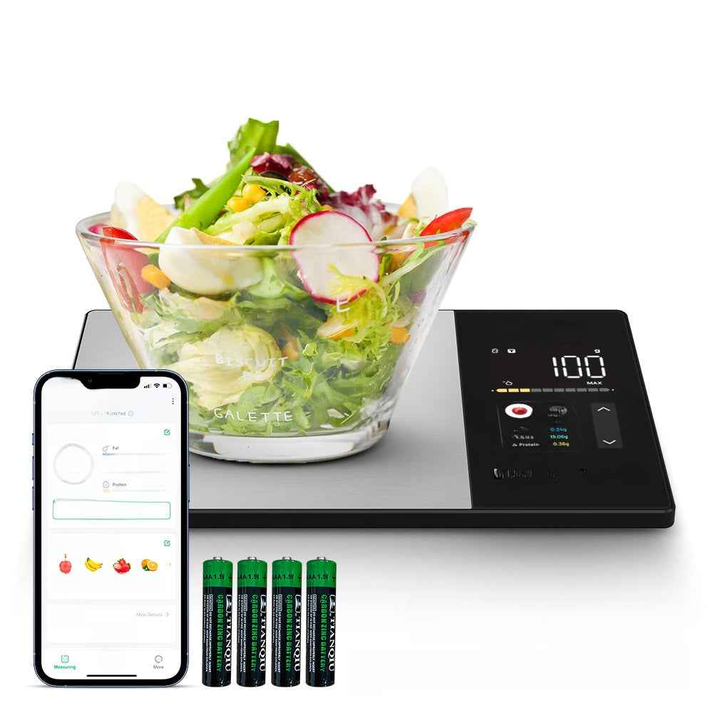 Smart Color Screen Electronic Kitchen Scale with Nutritional Tracking