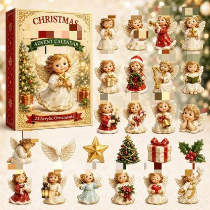 2026 Christmas Countdown Advent Calendar Acrylic Pendant Blind Box Festive Gift