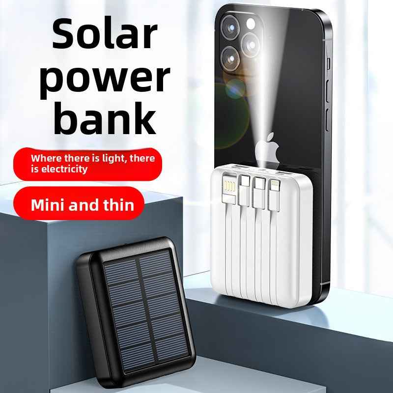 Solar Portable Power Bank with High Capacity