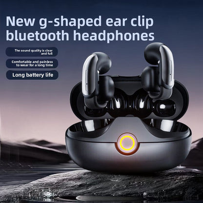 Ear clip bluetooth headset