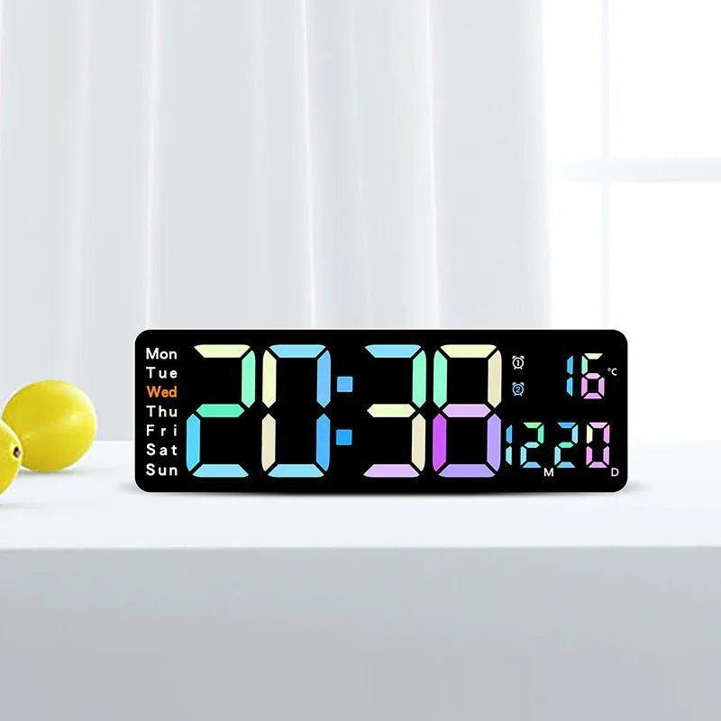 Multifunctional LED Wall Clock for Smart Home Decor - ZeeTec Store