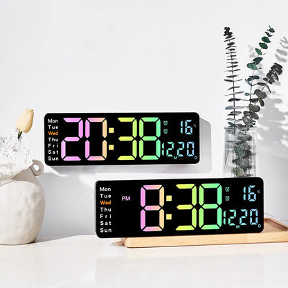 Multifunctional LED Wall Clock for Smart Home Decor - ZeeTec Store