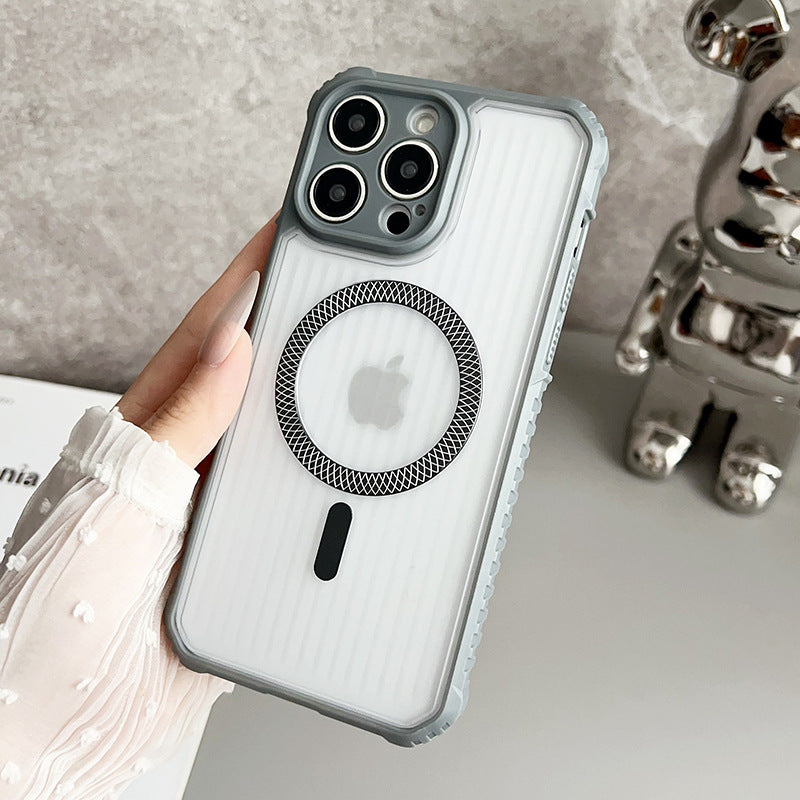 Magnetic Phone Case for iPhone with Shockproof Corners and Anti-Slip Grip