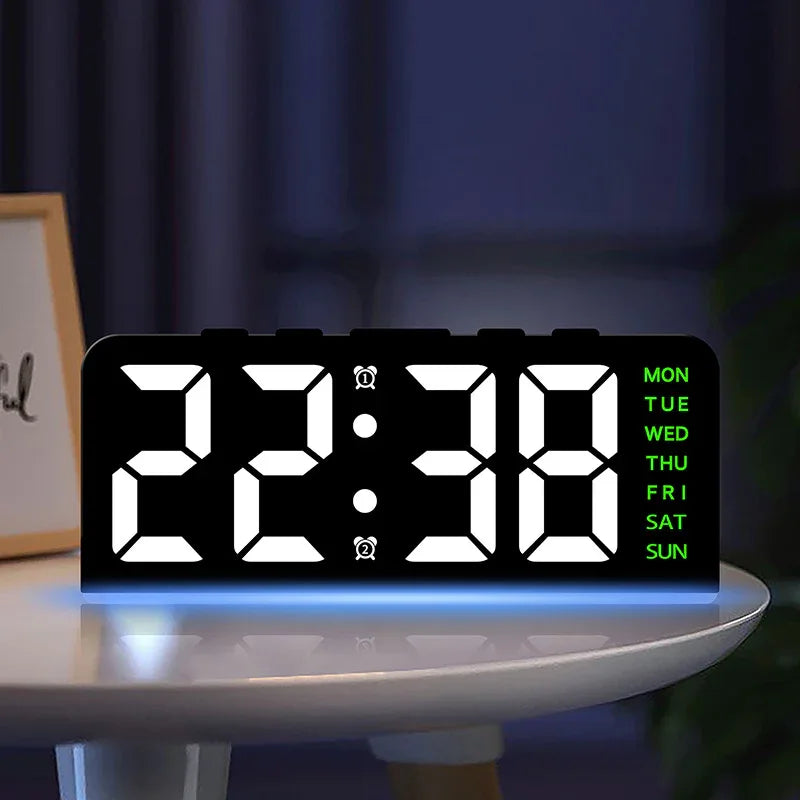 LED Digital Alarm Clock with Date Display - Stylish and Functional Timekeeping - ZeeTec Store
