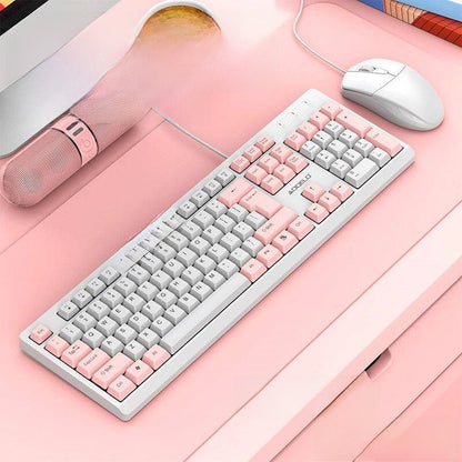 Office keyboard and mouse wired Magnetic Axis 104 keys