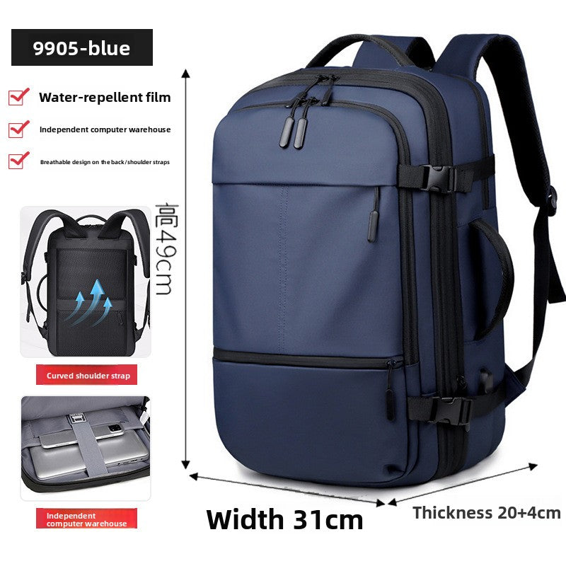 Men's Business Commuter Backpack Expandable Laptop Bag
