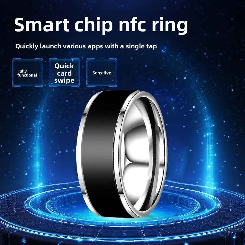 NFC Smart Ring Solar Charging Lightweight