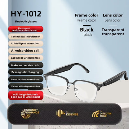 Smart AI Bluetooth Glasses with Translation and Music