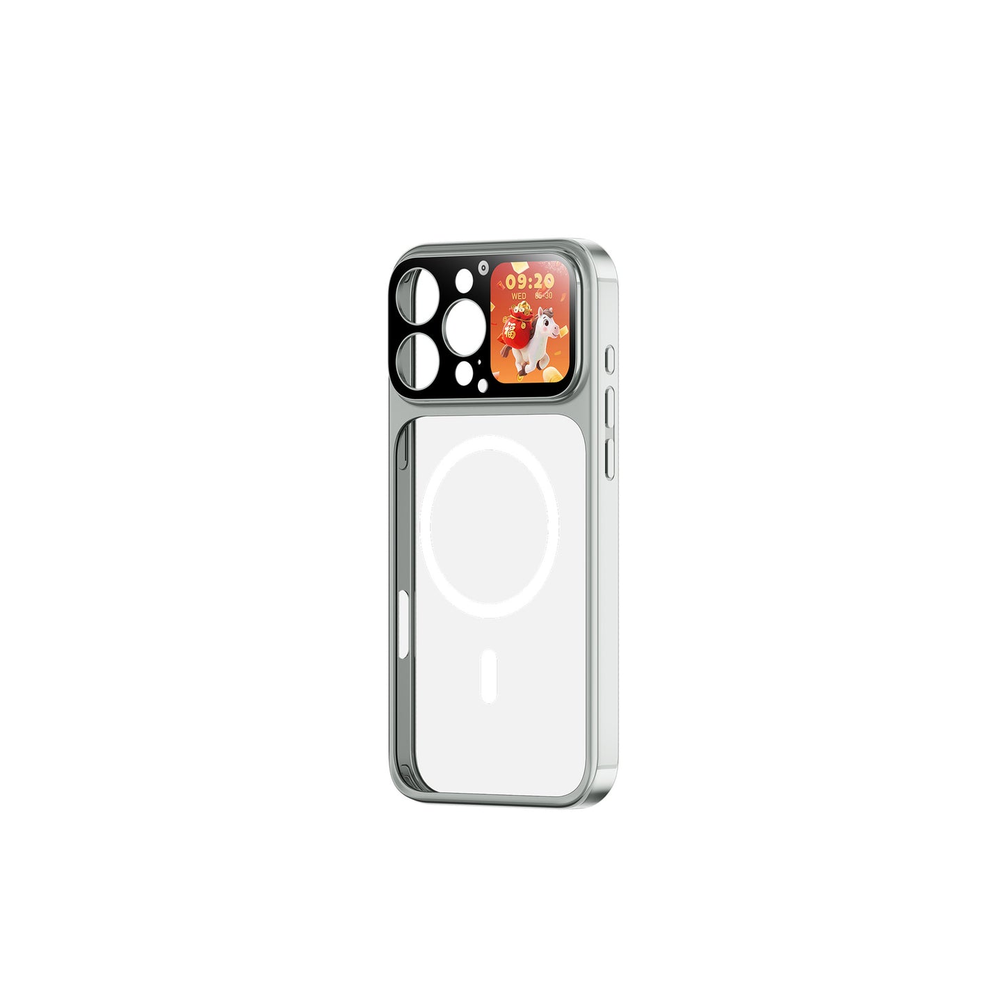 Transparent Magnetic iPhone Case with screen customizable