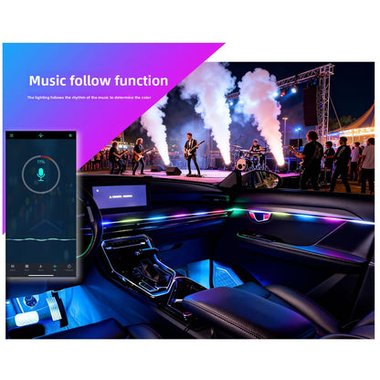 Car Door Frame Colorful LED Ambient Light Strip