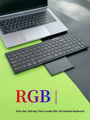 Backlit Foldable Wireless Keyboard with Touchpad