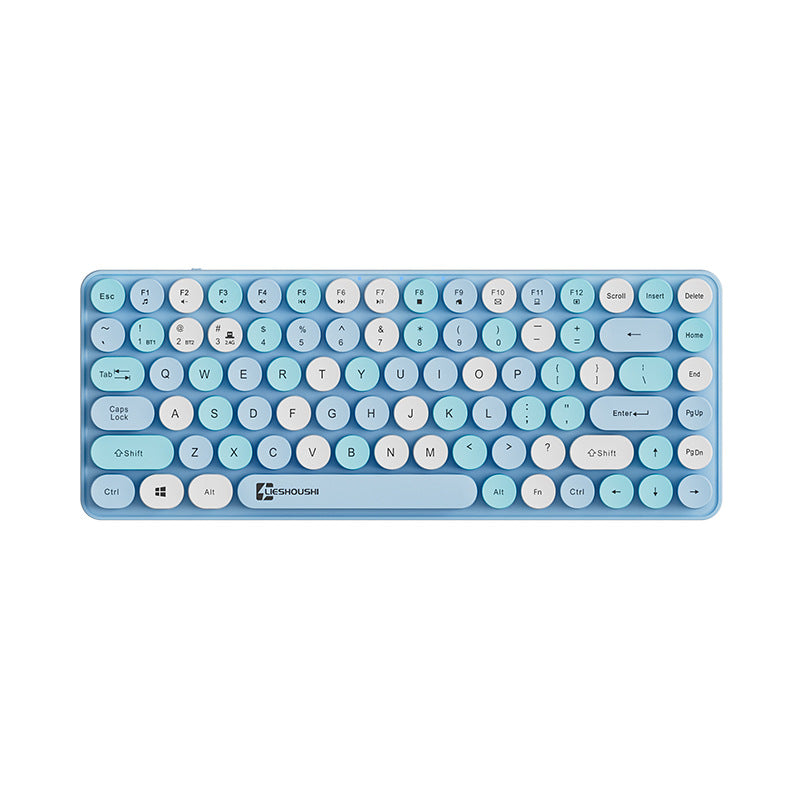 Aesthetic Wireless Mechanical Feel Silent Keyboard with Bluetooth