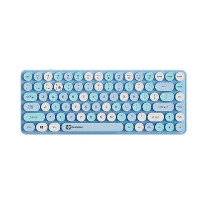Aesthetic Wireless Mechanical Feel Silent Keyboard with Bluetooth