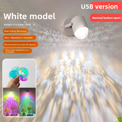 Water Ripple Projection Atmosphere Lamp with Remote Control