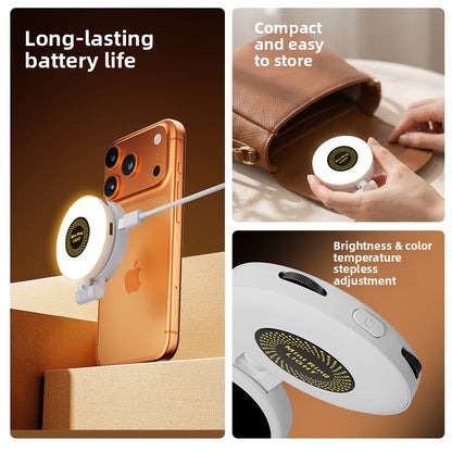 Magnetic Phone Fill Light with Adjustable Color Temperature