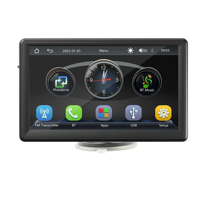 7 Inch Car Display with CarPlay and Backup Camera for Portable Use - ZeeTec Store